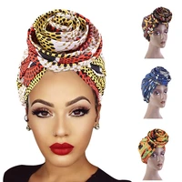 women african pattern flower headscarf party turban bandana satin linned beanie head wrap headwear cap chemo turbans