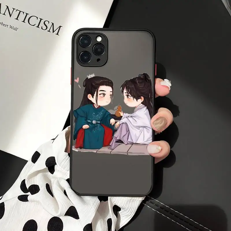 

word of honor cartoon couple Phone Case matte transparent For iphone 7 8 11 12 plus mini x xs xr pro max funda cover