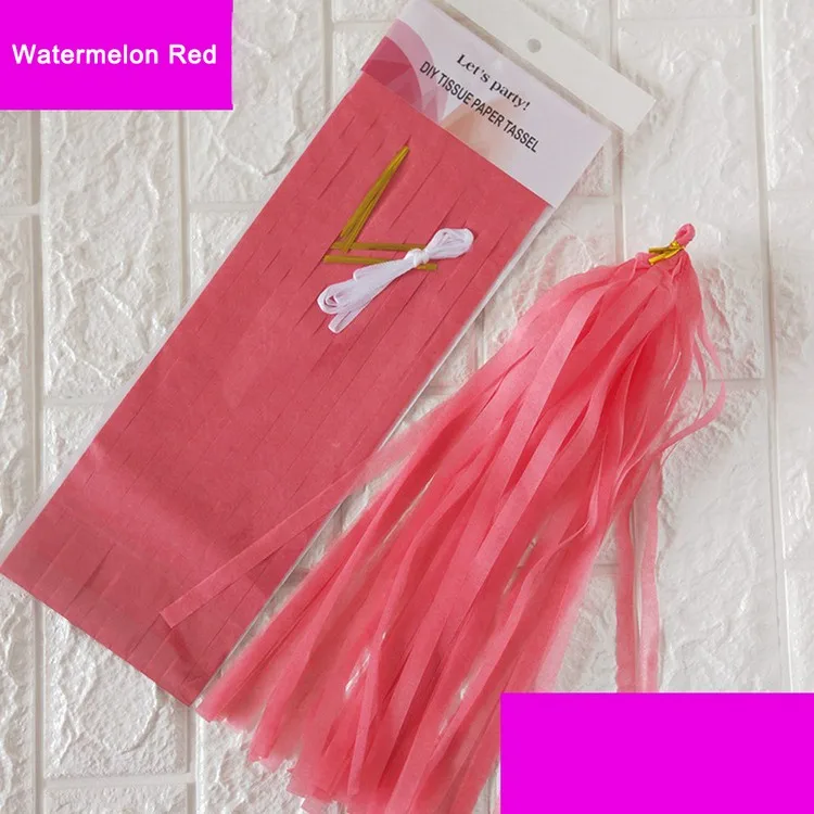 20 Конфетти ткань кисточкой бумажные вечерние кисточкой алюминиевая пленка гирлянда День рождения Свадебные украшения для вечеринок и праздников 5 шт./компл - Цвет: 20