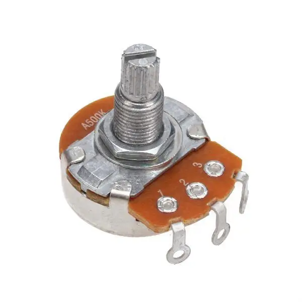 

3x A500K OHM аудио потенциометр для гитары, Раздельный вал с грубой втулкой