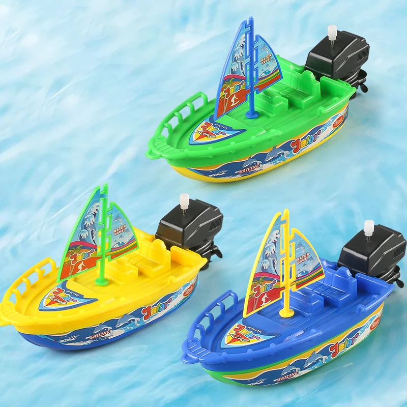 1 шт. скоростной корабль заводная игрушка поплавок в воде детские игрушки