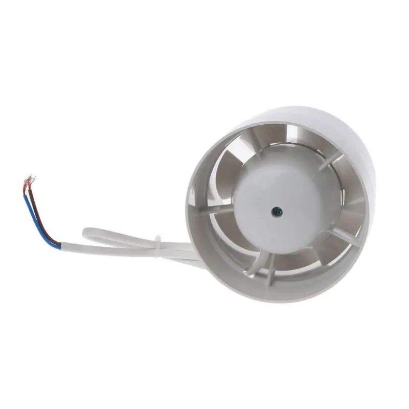 Round Pipe Fan Duct Booster Exhaust Ventilator Ventilation Vent Air 4" 5" 6" Mute for Window Bathroom Toilet Kitchen 220V M7DF