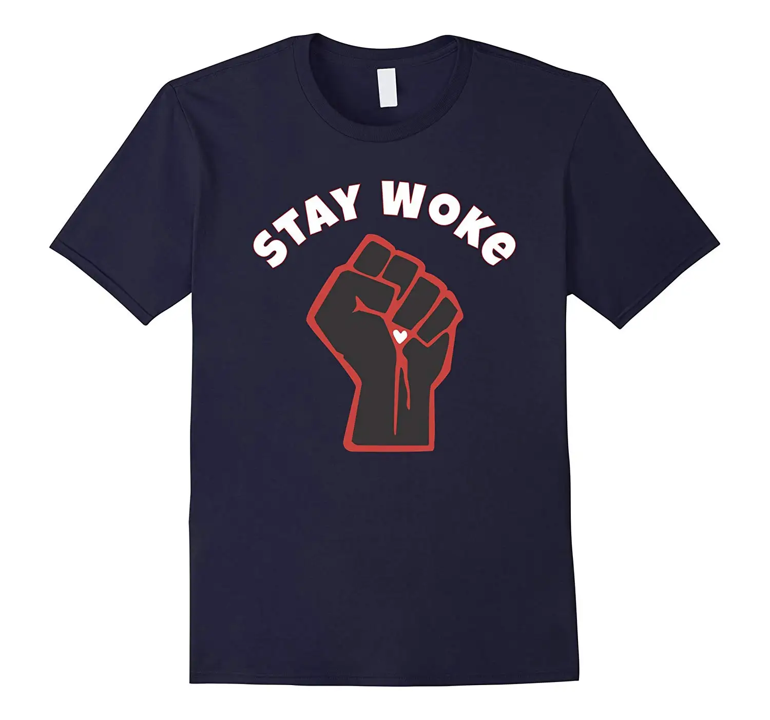 2019 модная мужская футболка унисекс Stay Woke для женщин и мужчин 100% хлопок | Мужская