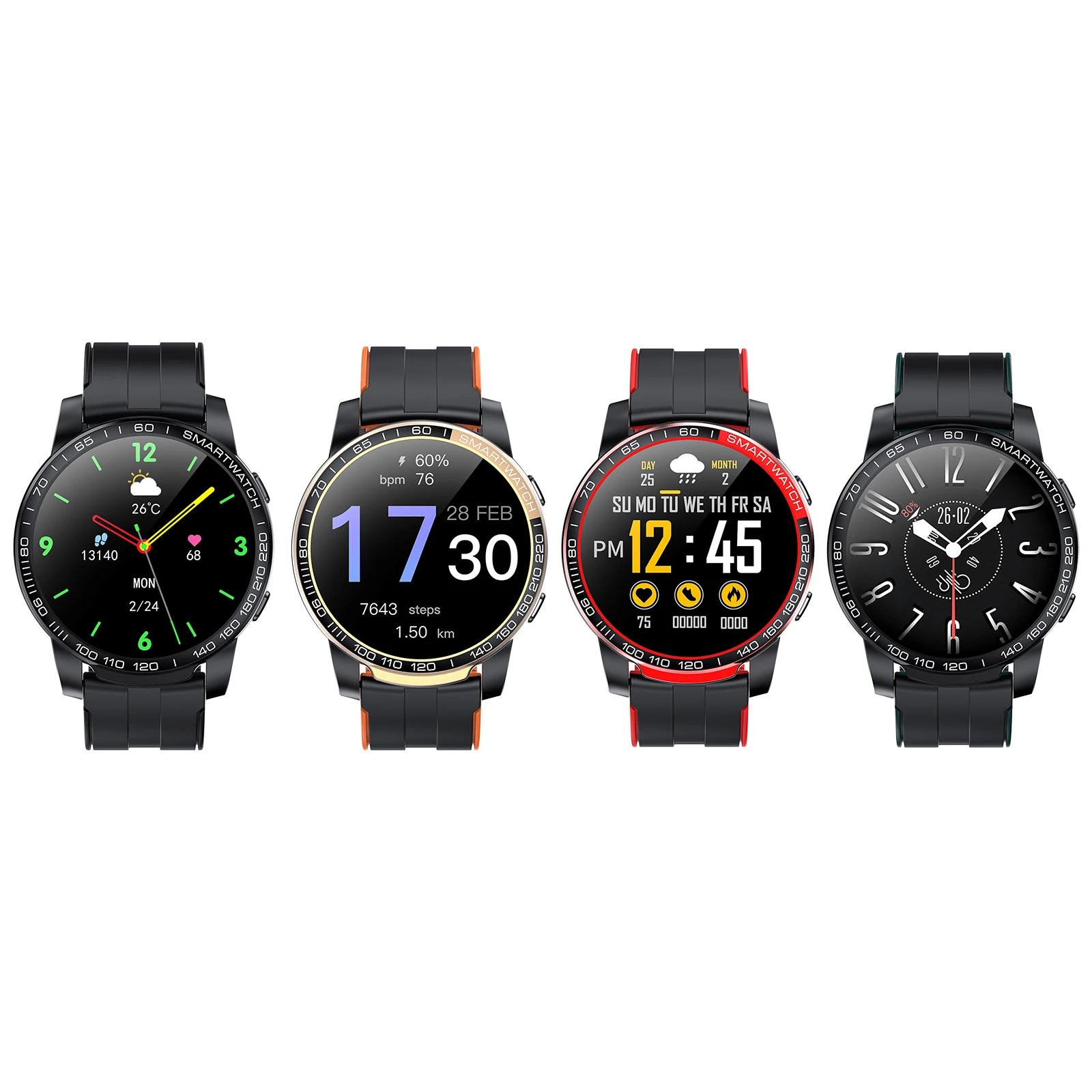 

Men Sport Smart Watch Bluetooth Call SMS Reminder Fitness Tracker Heart Rate Blood Oxygen Monitoring IP67 Waterproof Smartwatch