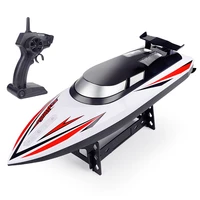 rc boat 2 4g radio controlled high speed chargeable remote control toy with navigation lights rc racing boat for kids