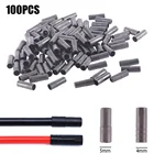 100 шт. велосипедная Тормозная шестерня, внешняя Концевая крышка кабеля s наконечники кримпы 4 мм 5 мм пластиковая крышка бака тормозной жидкости крышка пластикового кабеля s