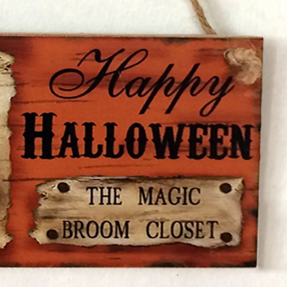 Горячая продажа деревянные ремесла Хеллоуин Лист Деревянный призрак фестиваль