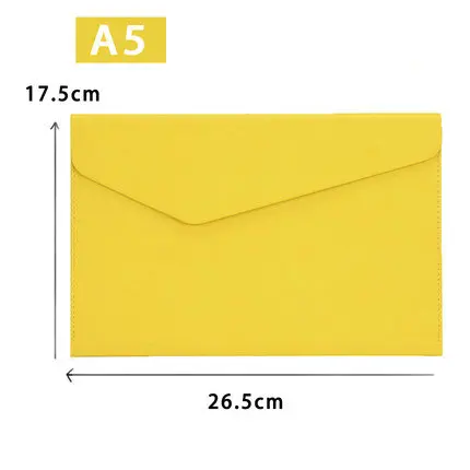 No Hand Strap Модная цветная кожаная папка А5 А4, Сумка для документов, Офисная папка, органайзер для документов с ремешком - Цвет: No Hand Strap