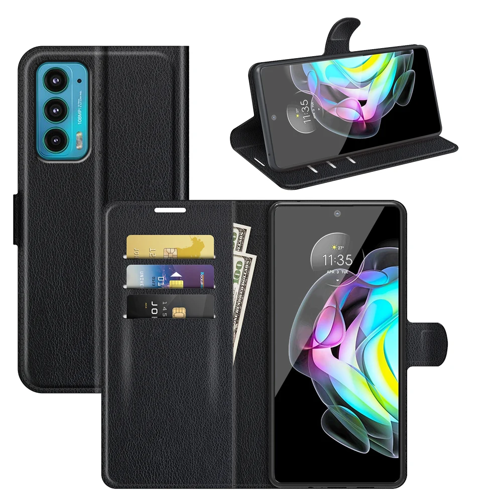 Gligle 100 шт./лот Чехол-бумажник для Motorola Moto Edge 20 защитный чехол | Чехлы мобильных