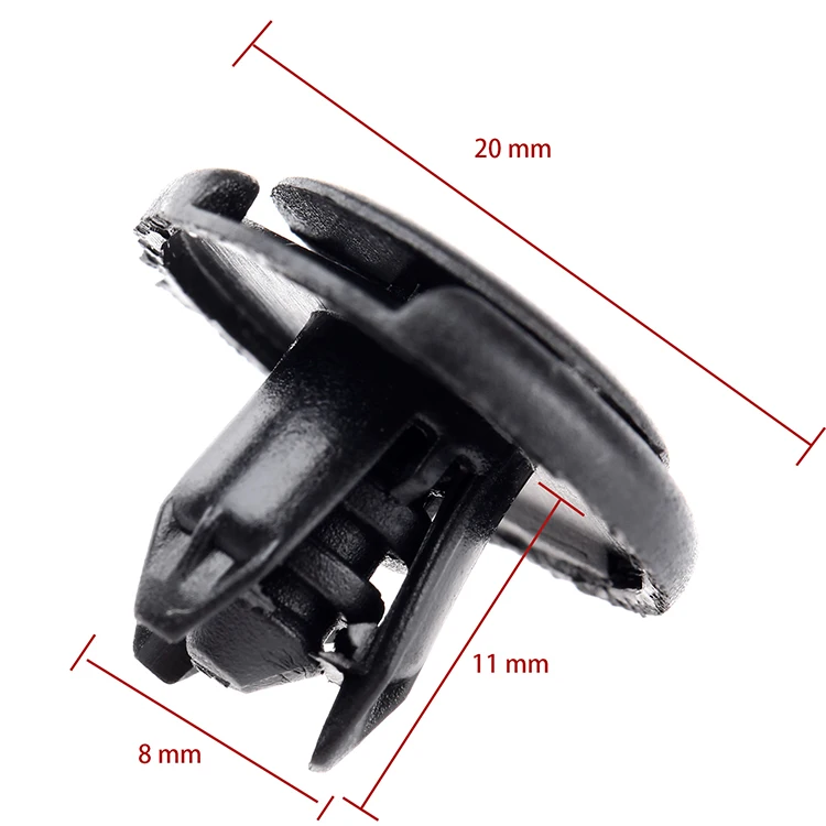 50 шт. нейлоновые клипсы для крыла фиксаторы нажимного типа заклепки