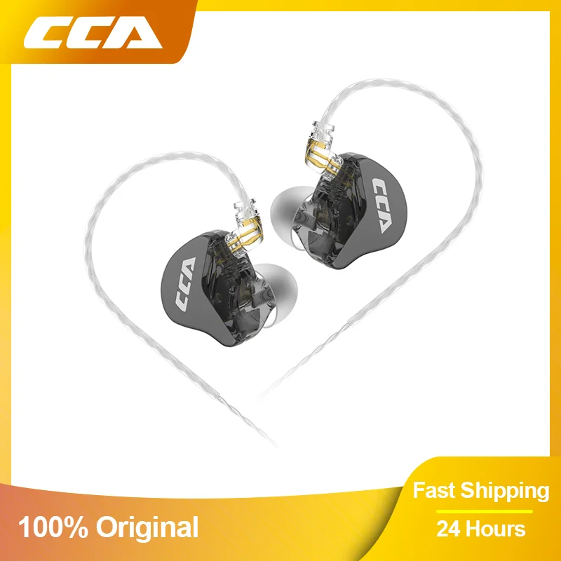 

CCA CRA High Frequency Metal Wired Headset In-Ear Music HiFi Monitor Headphones Noice Cancelling Sport Gaming Earbuds Earphone