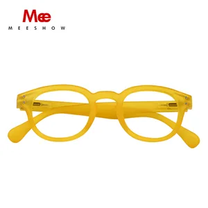 Очки для чтения Meeshow 1513 для мужчин и женщин, модные круглые очки в стиле ретро с защитой от работы за компьютером, при пресбиопии