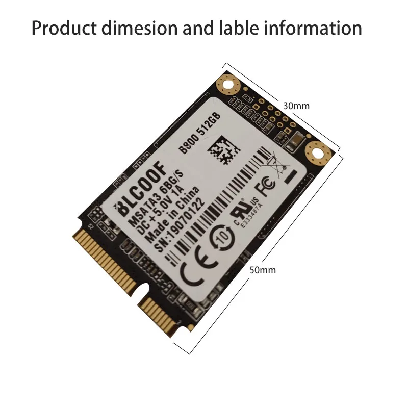 MSATA-SATA SSD 512 ГБ Мини Внутренний твердотельный накопитель Жесткий диск SSD BLCOOF для ноутбука и настольного компьютера продвижение
