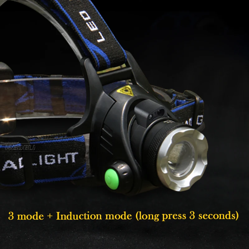 infrared sensor headlight Sensor headlamp CREE T6 LED usb torch rechargeable camping flashlight head 18650 lanterna | Освещение