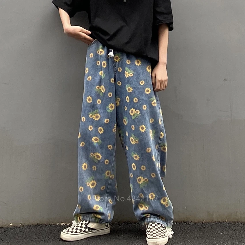 Традиционные брюки-кимоно для мужчин и женщин свободные уличные штаны в стиле