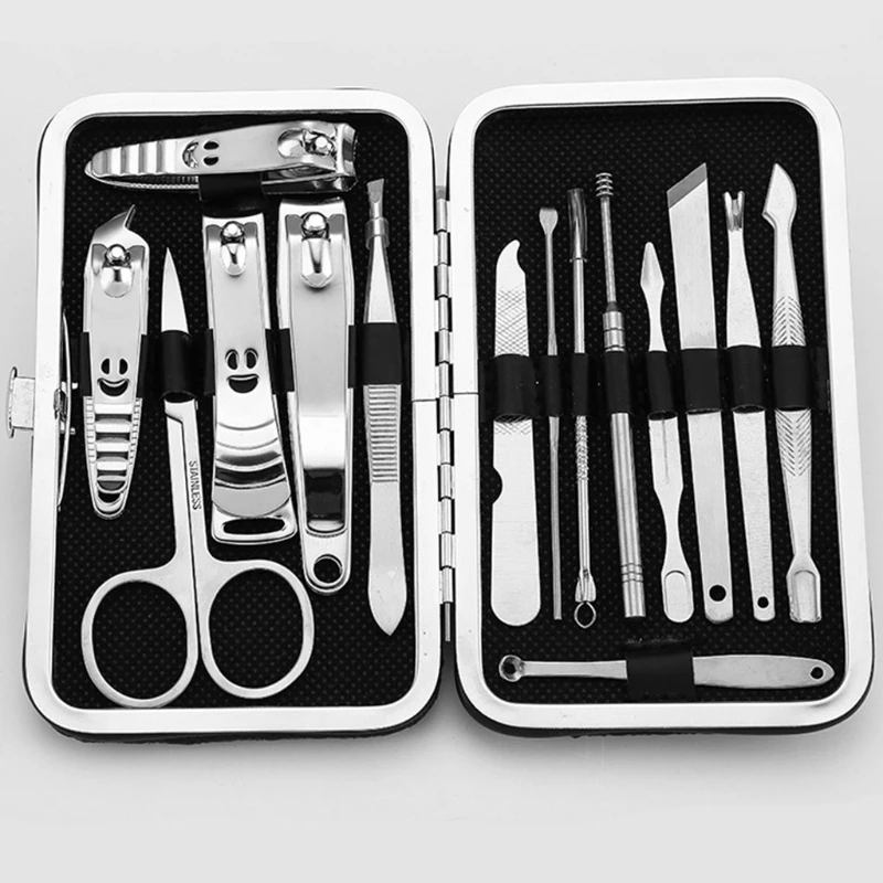 

Maniküre, Pediküre-kit , Nagelknipser Aus Edelstahl Nützliche Maniküre-werkzeuge, 15-teiliges Set Clipper & Trimmer Toe