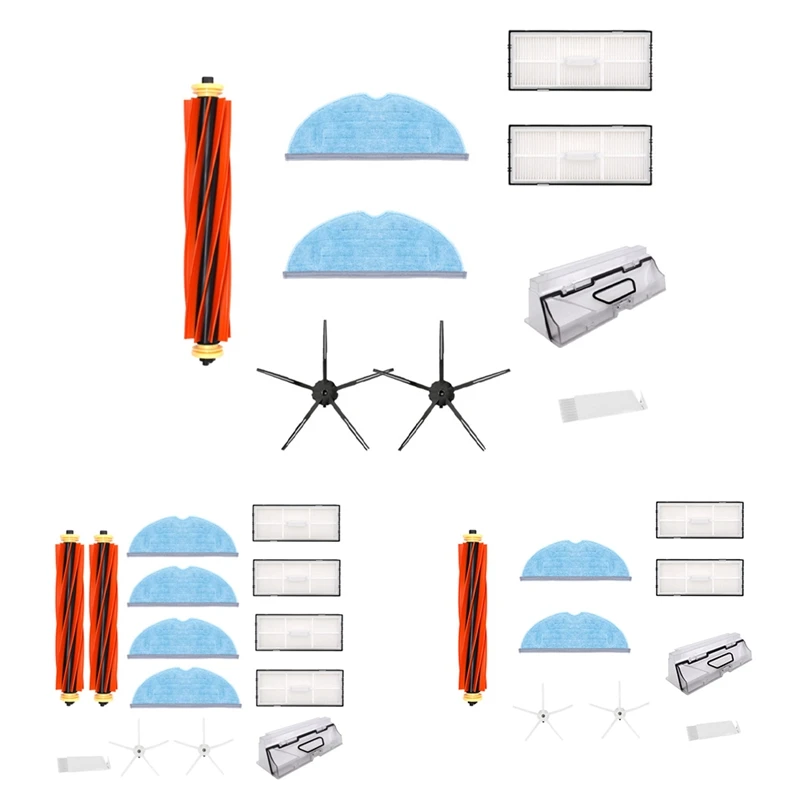 

For Xiaomi T7 T7S Vacuum Cleaner Accessories Replacement Parts Washable Filter Detachable Main Brush Mop Cloth
