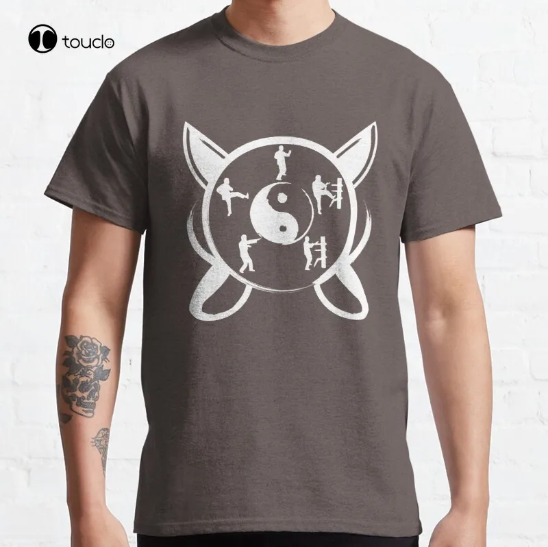 

Классическая хлопковая Футболка для боевых искусств, кунг-фу