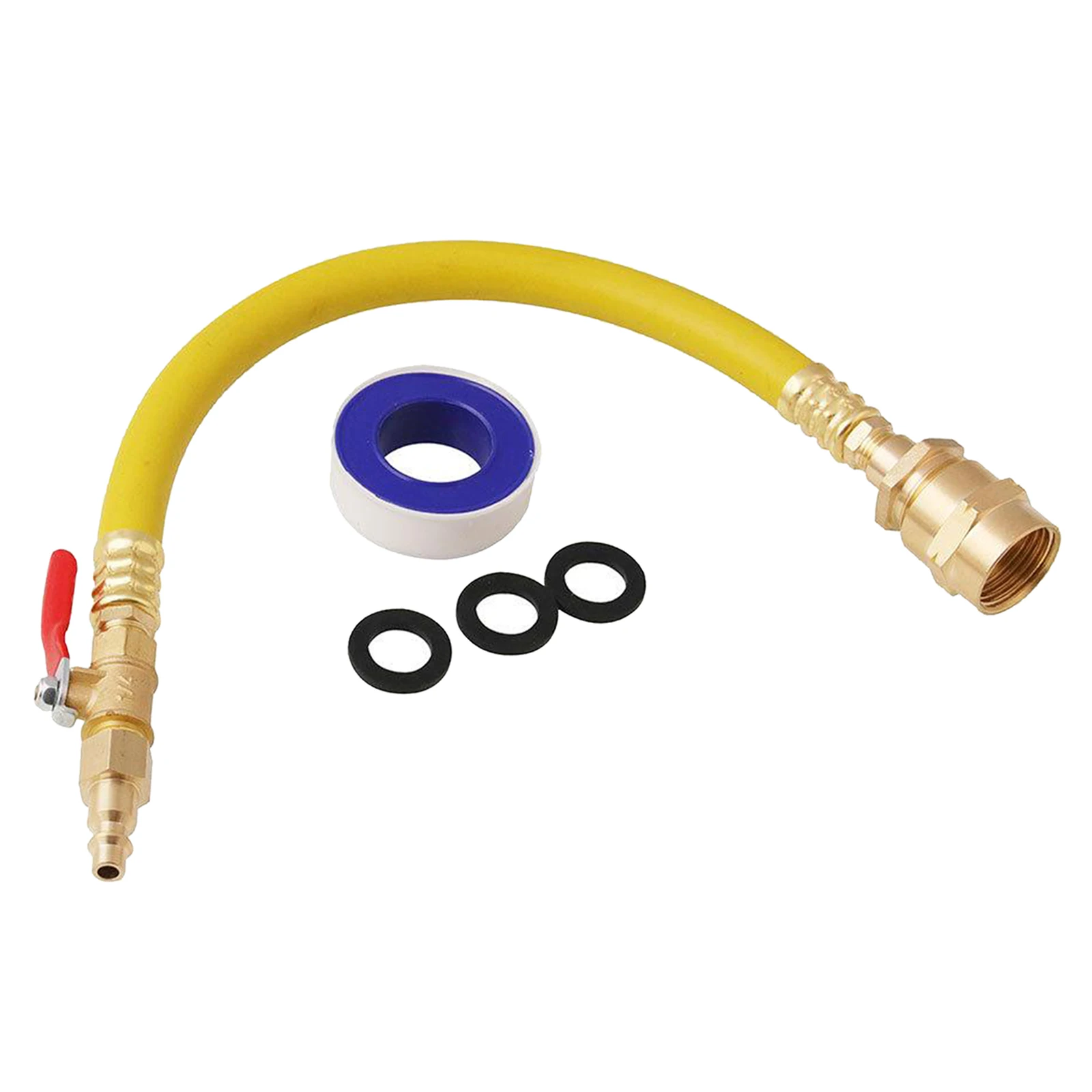 

15" Hose RV Winterizing Kit Garden Hose Faucet Valve For RV Trailer Boat
