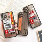 Чехол-накладка для Samsung Galaxy A12, A51, A50, A32, A52, A72, A71, A11, A12, A21S, A10S, A31, A42, A30, A20S, A70, M31, ТПУ, матовый