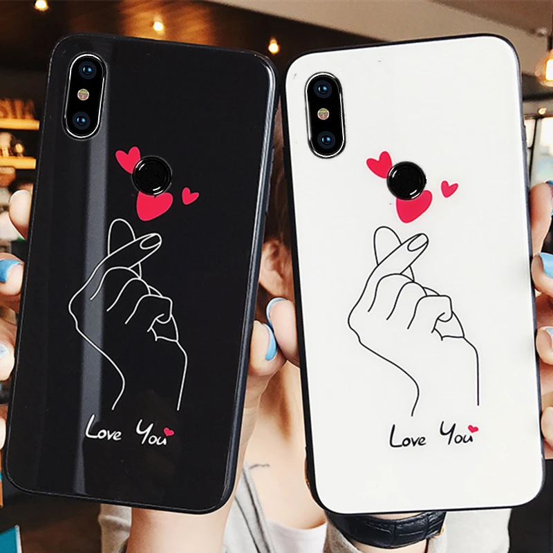 Закаленное стекло для Xiaomi Mi 9t 9 Pro 8 Se Cc9 Cc9e чехол с рисунком Love You жесткий