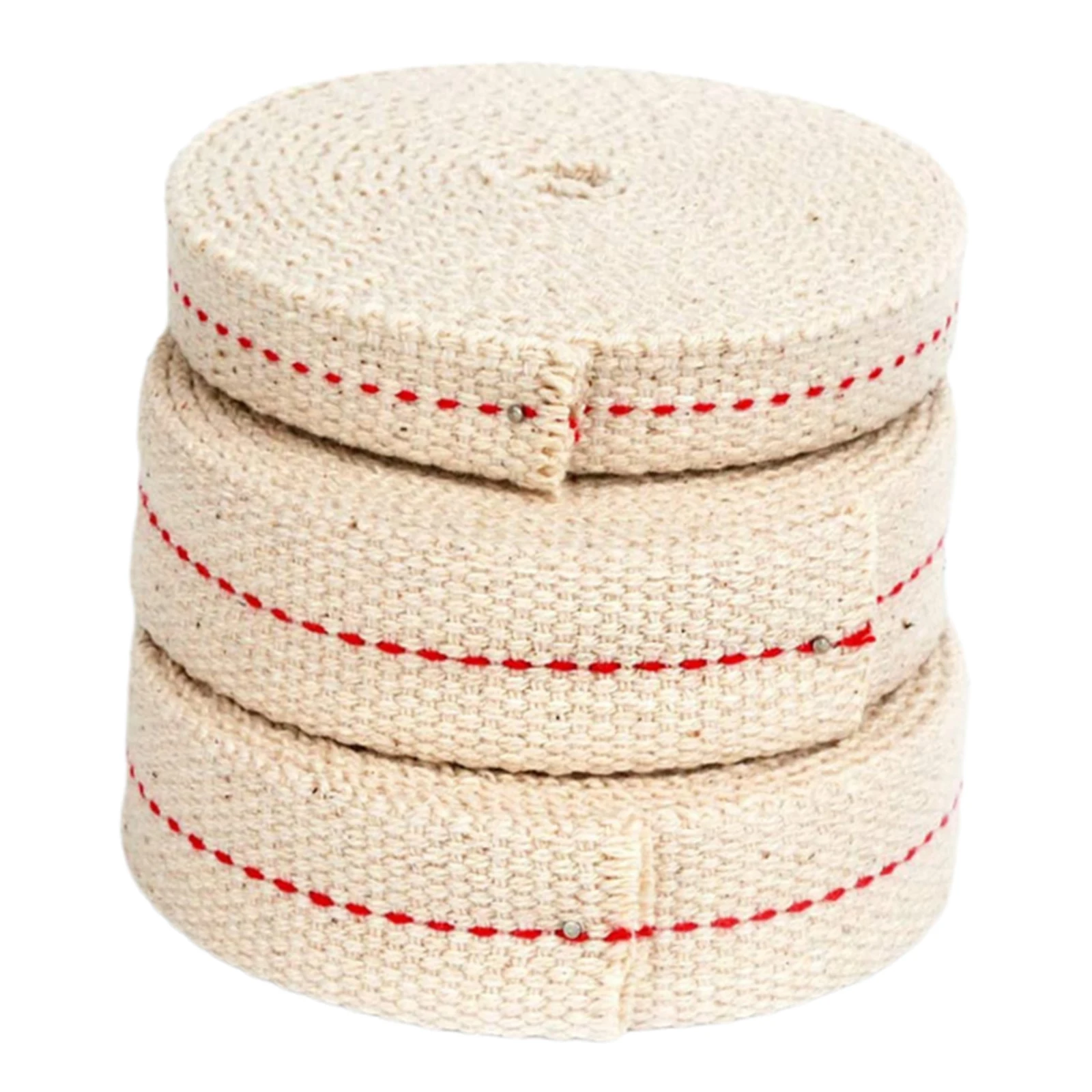 

3 Rolls Cotton Oil Lamp Wick Flat Oil Lantern Wick for Oil Lamps and Oil Burners, 6.5Feet (Red)