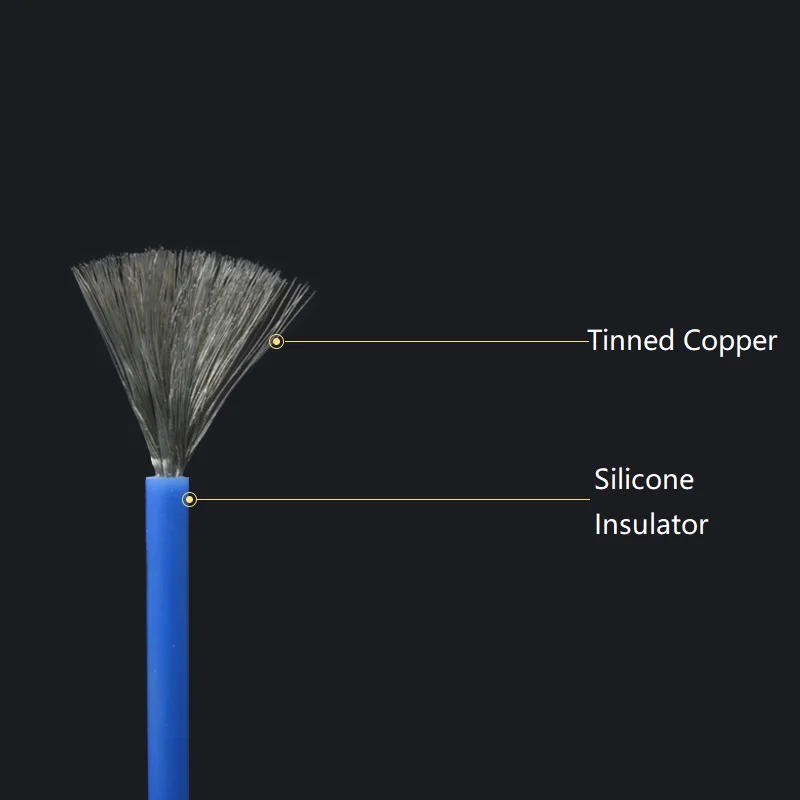 

7AWG Silicone Gel Rubber Wire OD 7.2mm Flexible Cable High Temperature Insulated Copper Ultra Soft Electron DIY Line Colorful