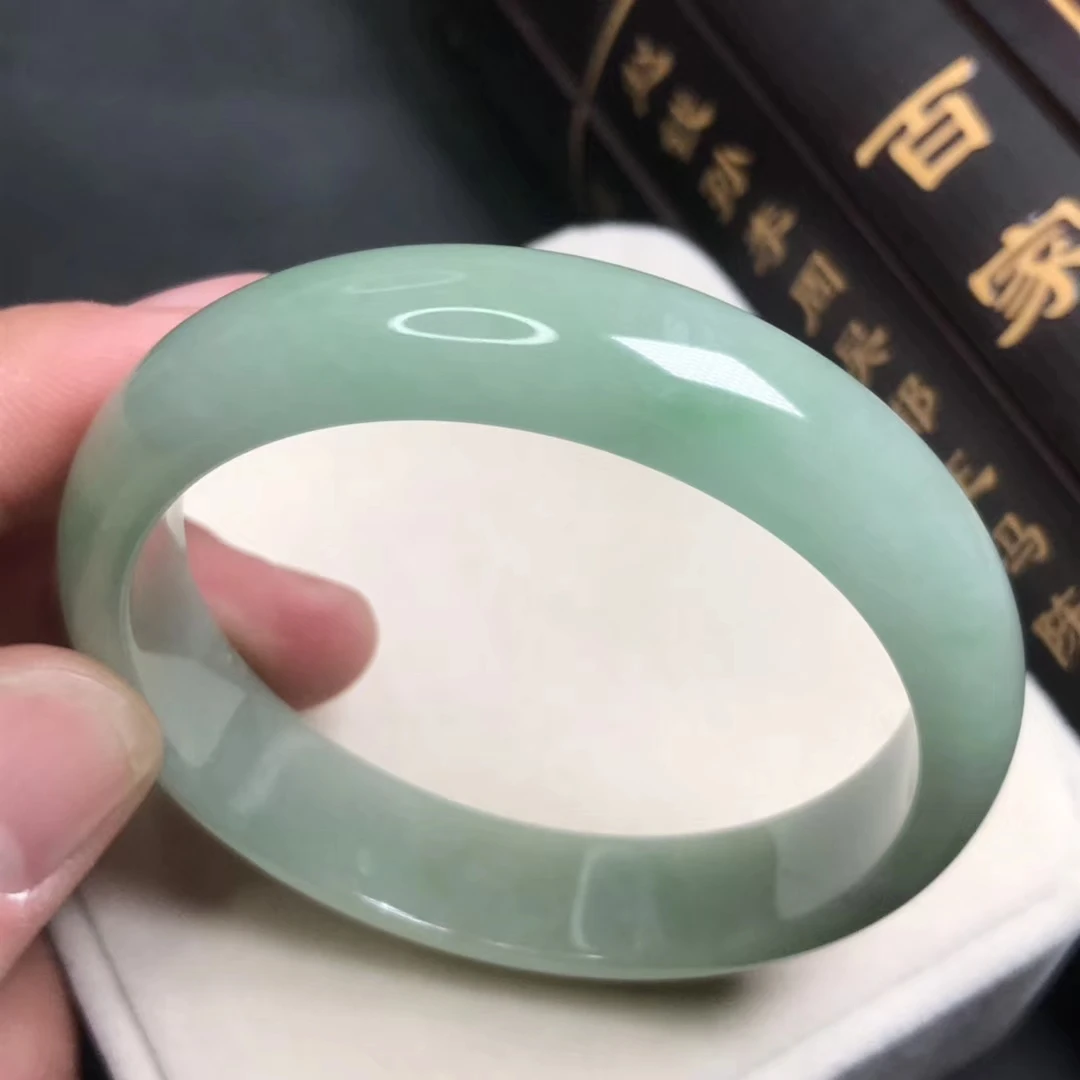 Только один! 57 8 мм Сертифицированный (класс А) 100% натуральный зеленый нефритовый