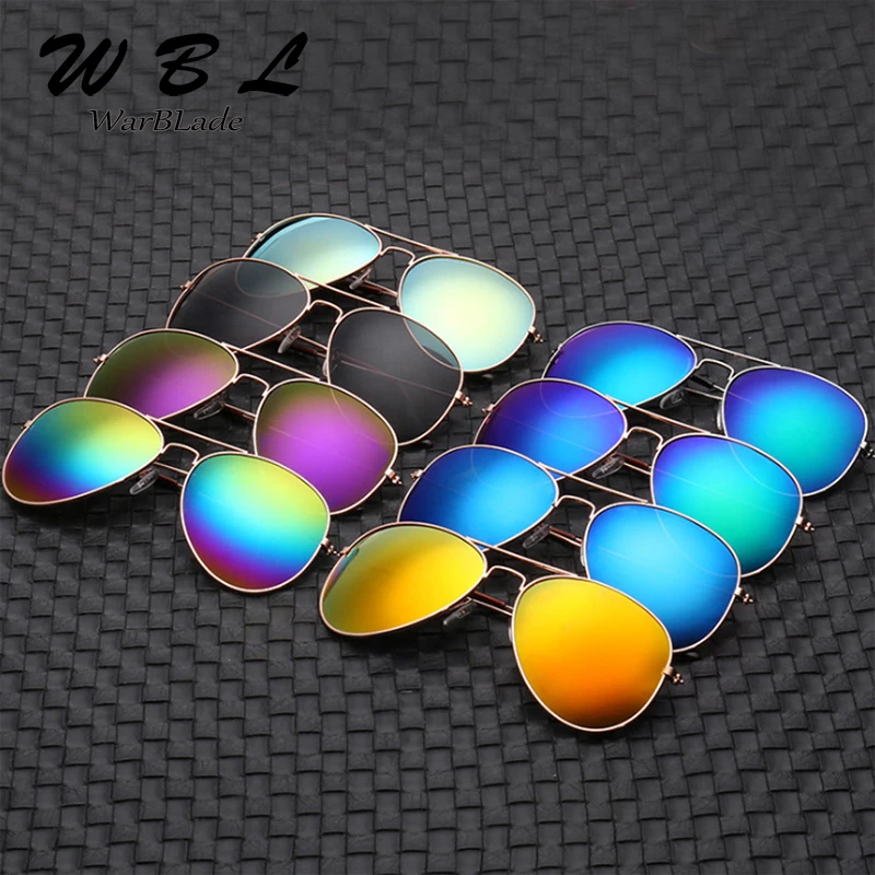 warblade 2019 new fashionable brand classic sunglasses men women colorful reflective lens eyewear men sun glasses hot free global shipping