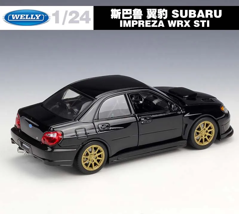 Welly литье под давлением 1:24 Масштаб SUBARU WRX STI симулятор Классическая Металлическая Модель автомобиля сплав игрушечный автомобиль спортивный автомобиль для детей подарочная коллекция