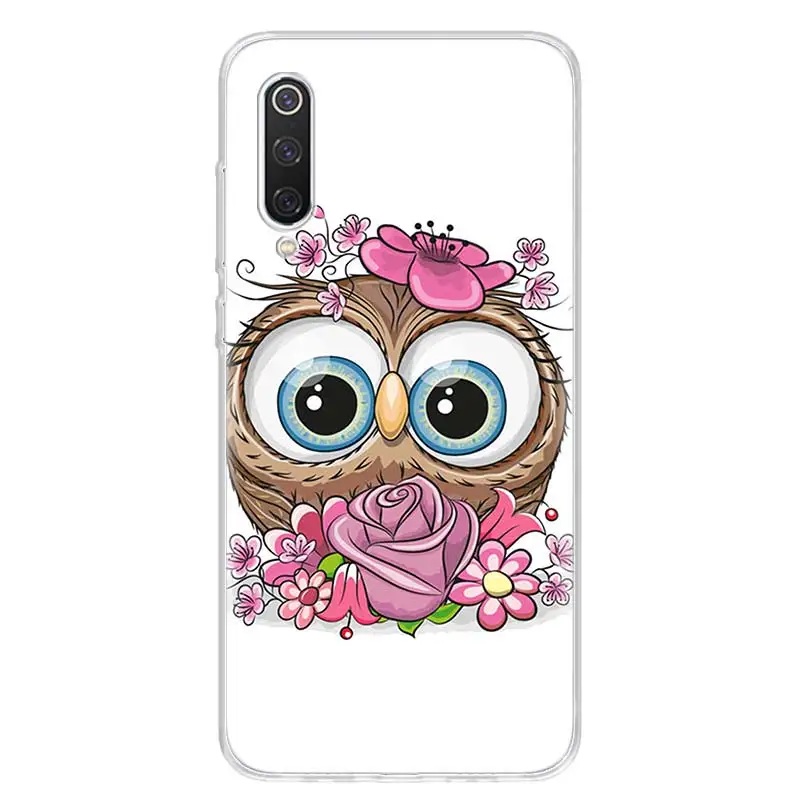 Cute Owl Hearts Lover Christmas Phone Case For Xiaomi Redmi Note 10 11 12 Pro Plus 11S 11T 11E 10S 9 9S 9T 4G 5G 8 8T 7 6 5 Cove