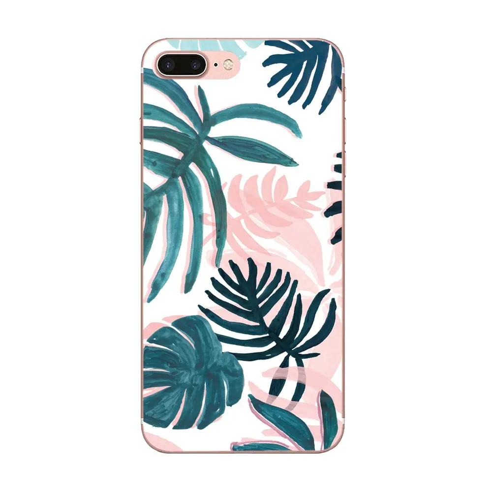 Candy Color Art Leaf Print Plants Fashion Rubber For Huawei Honor Mate 7 7A 8 9 10 20 V8 V9 V10 G Lite Play Mini Pro P Smart | Мобильные