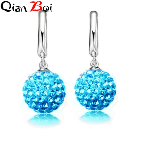 QianBei серьги-капельки из серебра 925