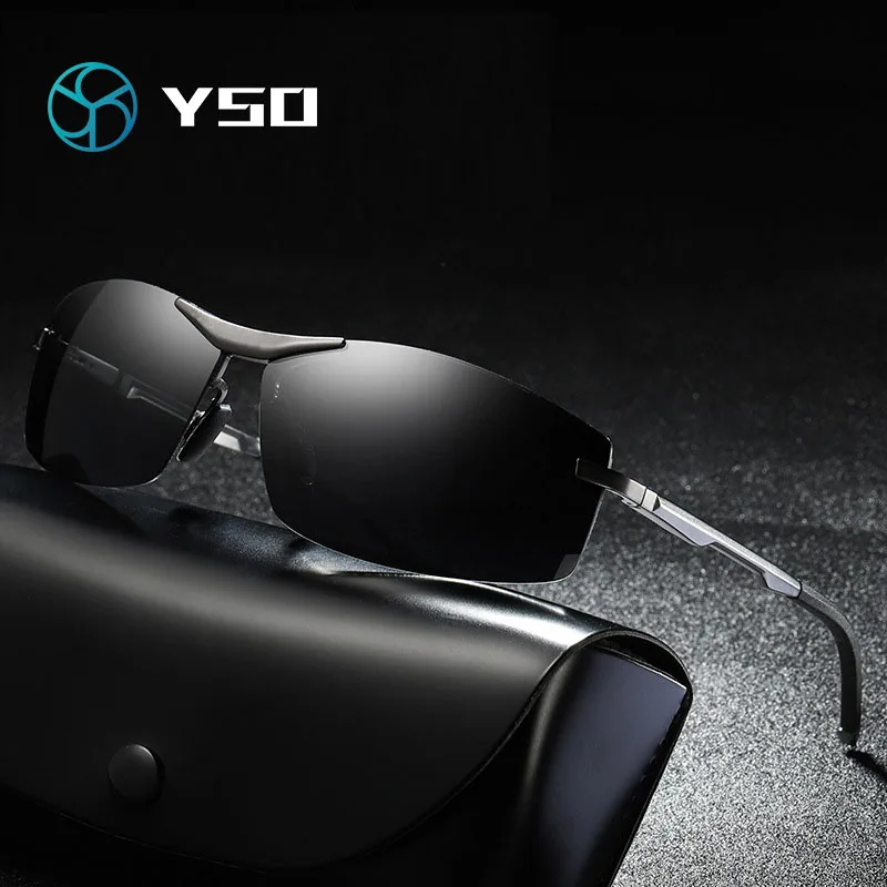 

YSO New Men Sunglasses Ultralight Polarized fashion Sunglasses Men Women Driving Rectangle UV Protection Sun Glasses Male Goggle