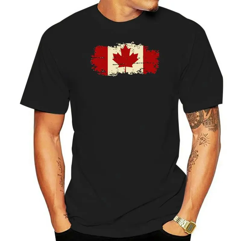 

Hanhent Canada Flag 2020 Fashion Tee Shirt Cotton Short Sleeve Tshirt Canadian Maple Leaf O Neck Summer Streetwear Logo T Shirts