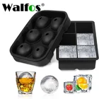 Форма для льда WALFOS, для виски, коктейлей, большая, 6 отверстий, форма для льда круглой формы, форма для льда, силиконовая форма для льда