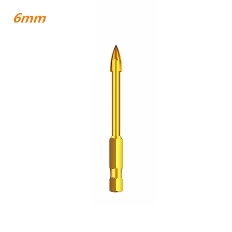 Сверло для стекла с шестигранным хвостовиком 1/4 &quot титановое керамическое