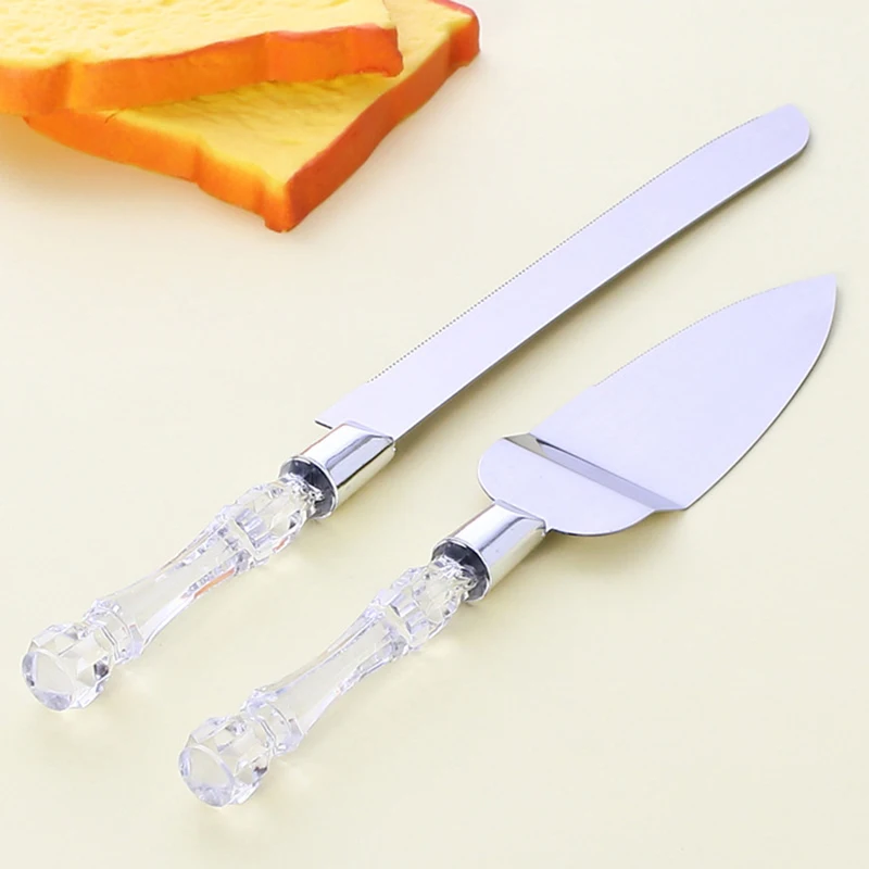 

2Pcs Stainless Steel Cake Shovel Set Bread Pizza Knife Dessert Pie Fondant Divider Cutter Spatula Server Baking Tool For Wedding