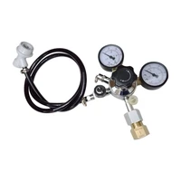 home brew beer gas line assembly 516 inch pvc gas carbonation hosew21 8 co2 regulator with convert adapter for co2 gas bottle