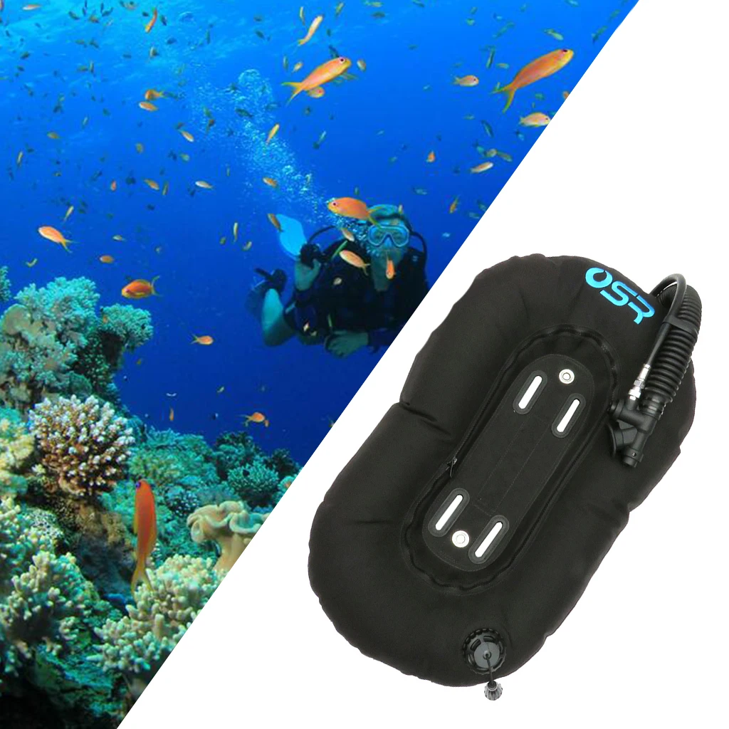 

Scuba Diving Donut Wing 25lbs Durable Tech Dive BCD Spearfishing Freediving Single Tank Air Bottle Compensator Buoyancy Floating