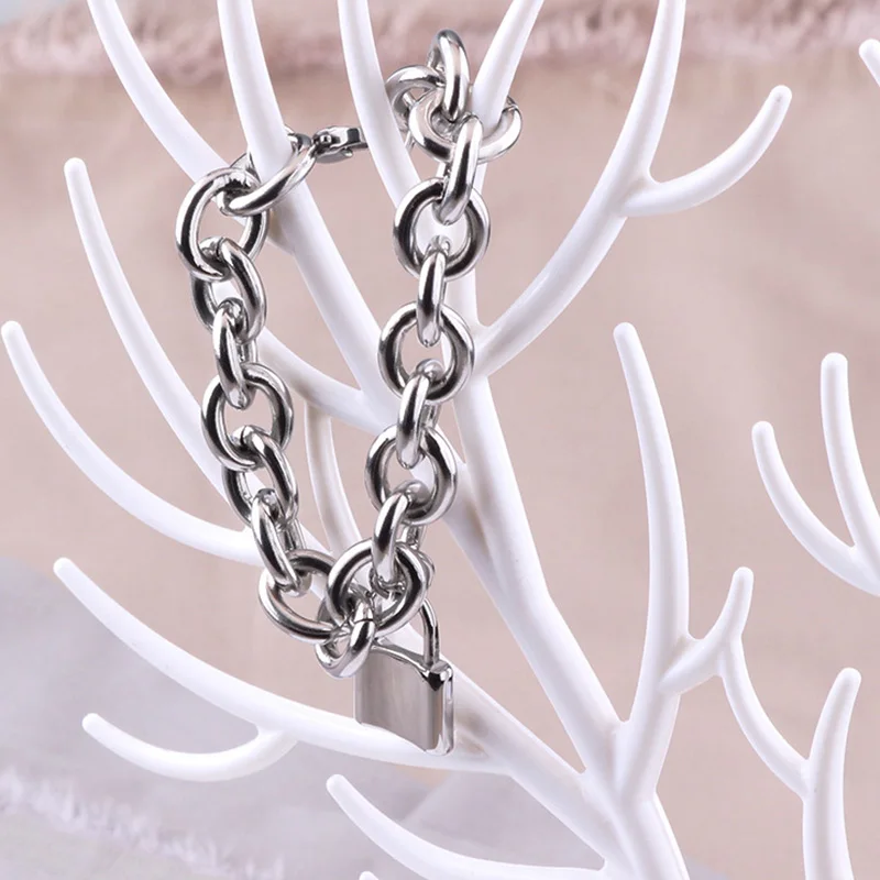 Парные браслеты из нержавеющей стали Женская цепочка на руку модный браслет с