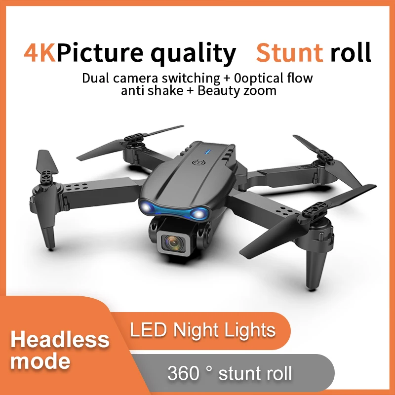 Квадрокоптер E99 Pro RC 4K складной с широкоугольной камерой Wi-Fi и функцией