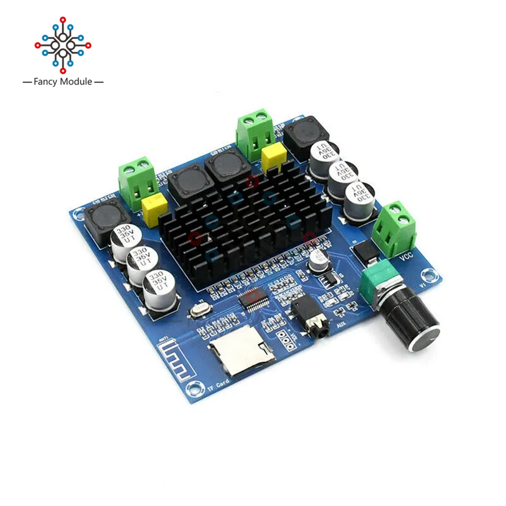 Плата цифрового усилителя мощности diymore XH A104 TPA3116 Bluetooth 4 1 2x50 Вт стереомодуль