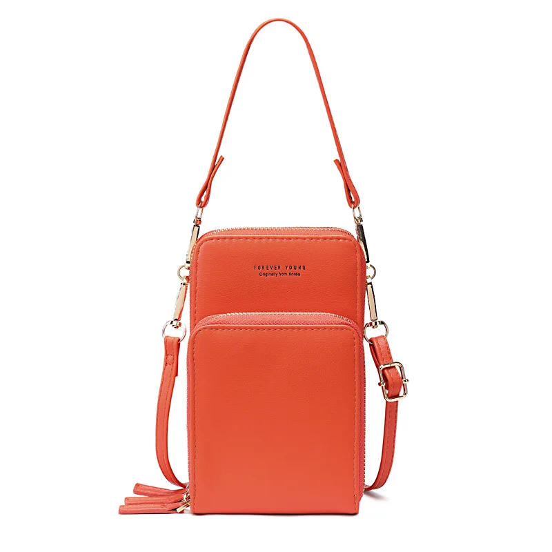 

New Women Casual Stylish Large-capacity Diagonal Package Cell Phone Wallet Big Card Holders Wallet Clutch Shoulder Straps Bag