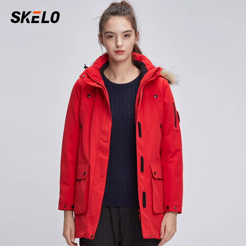 2020 лыжная куртка женская меховая Водонепроницаемая Женская Теплая Лыжная одежда