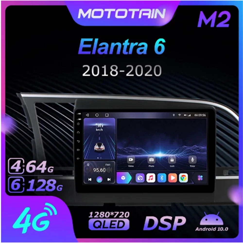 

Автомобильный Автомагнитола Ownice, 6G + 128G, Android 10,0, мультимедиа, для Hyundai Elantra 6 2018-2020, радиосистема 360, панорамная, 4G LTE, автомобильная