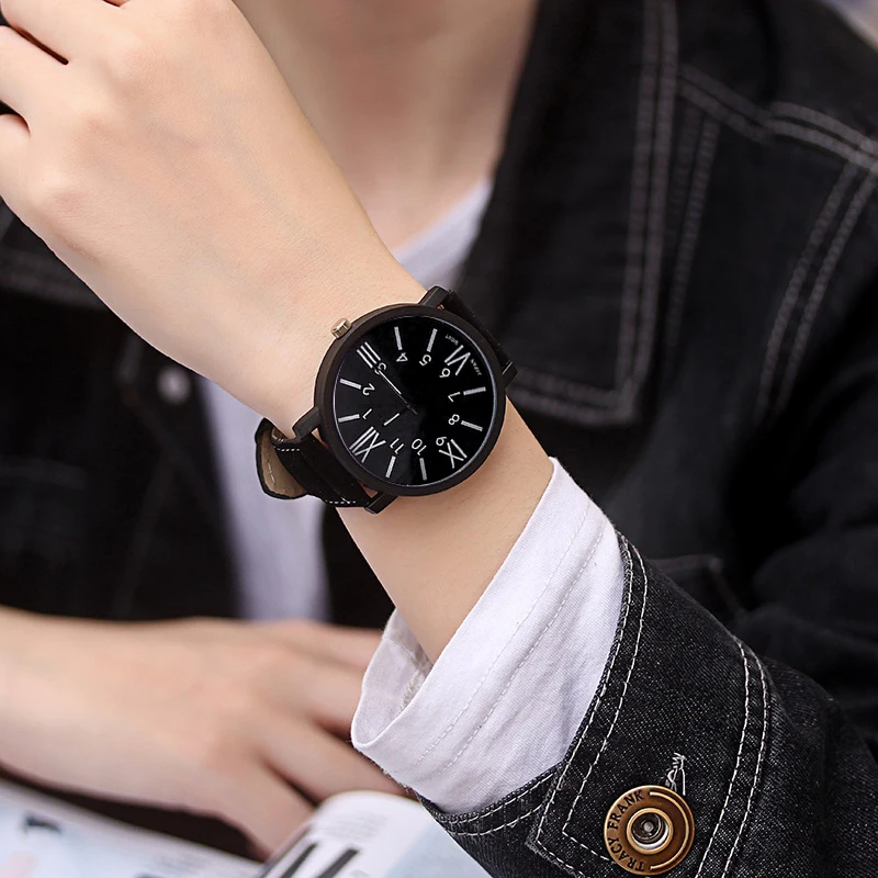 

2021 Fashion Cute Romantic Big Dial Watch Leather Strap Watch Direct Selling Quartz Watch Lady Clock montre femme