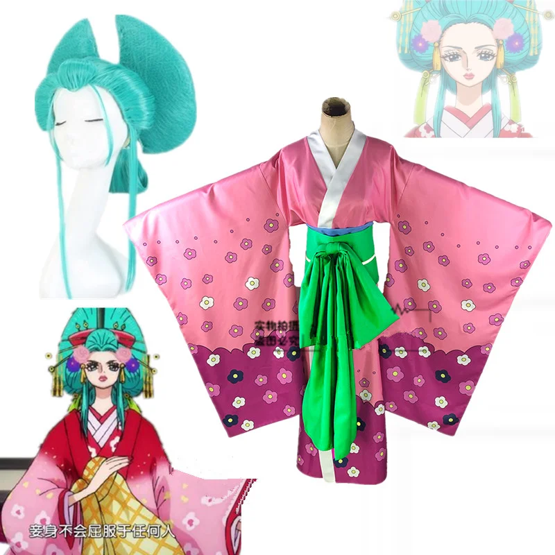 Женское кимоно для косплея из аниме козуки косплей костюм Hiyori с голубыми