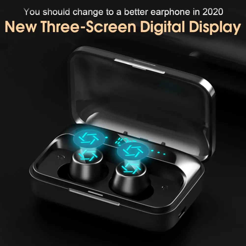 TWS-наушники с поддержкой Bluetooth 5 0 и зарядным футляром на 4000 мА · ч | Электроника