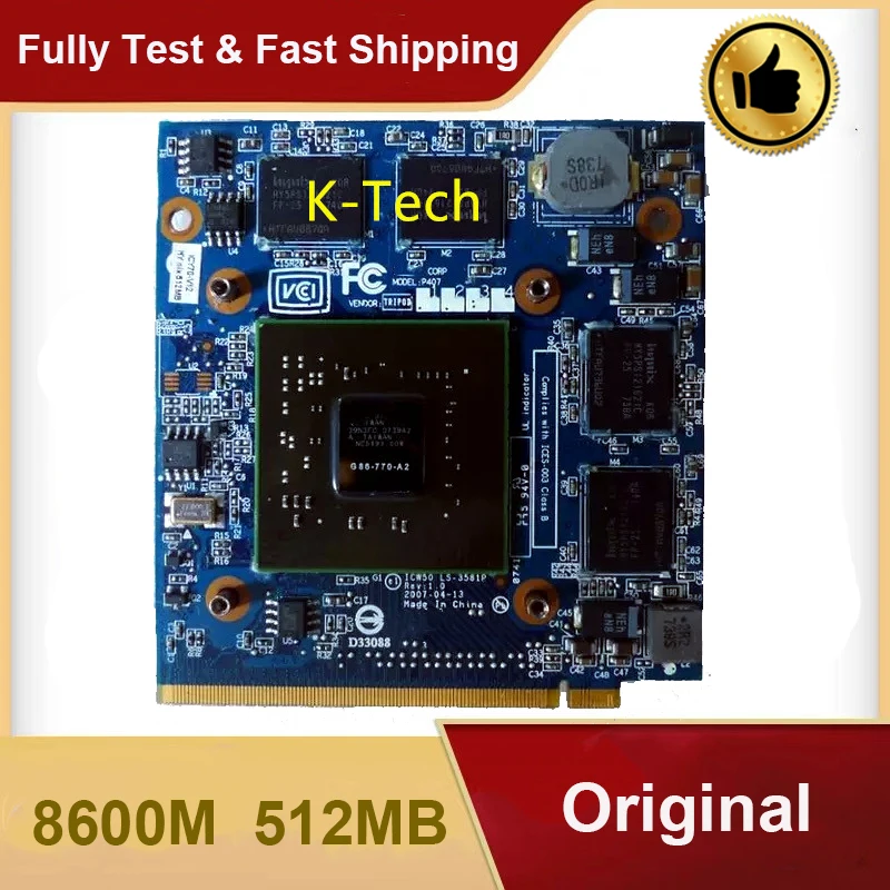 Оригинальная графическая видеокарта 8600 8600M GS LS 3581P VGA для Acer 5920g 5520g 5720g 7720g 4720g